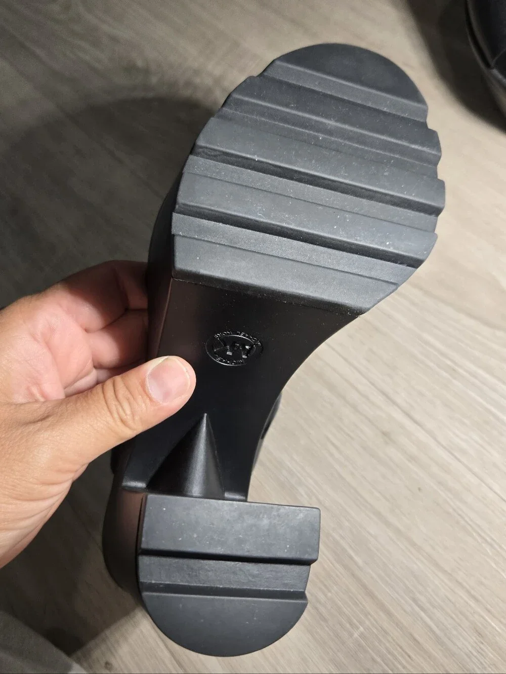 MICHAEL Michael Kors Sinead Leather Platform Sandals Black Sz 6.5
